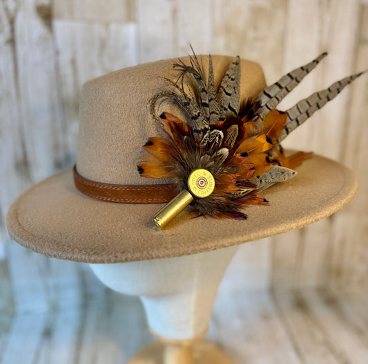 Pheasant Feather Hat Pin -Large