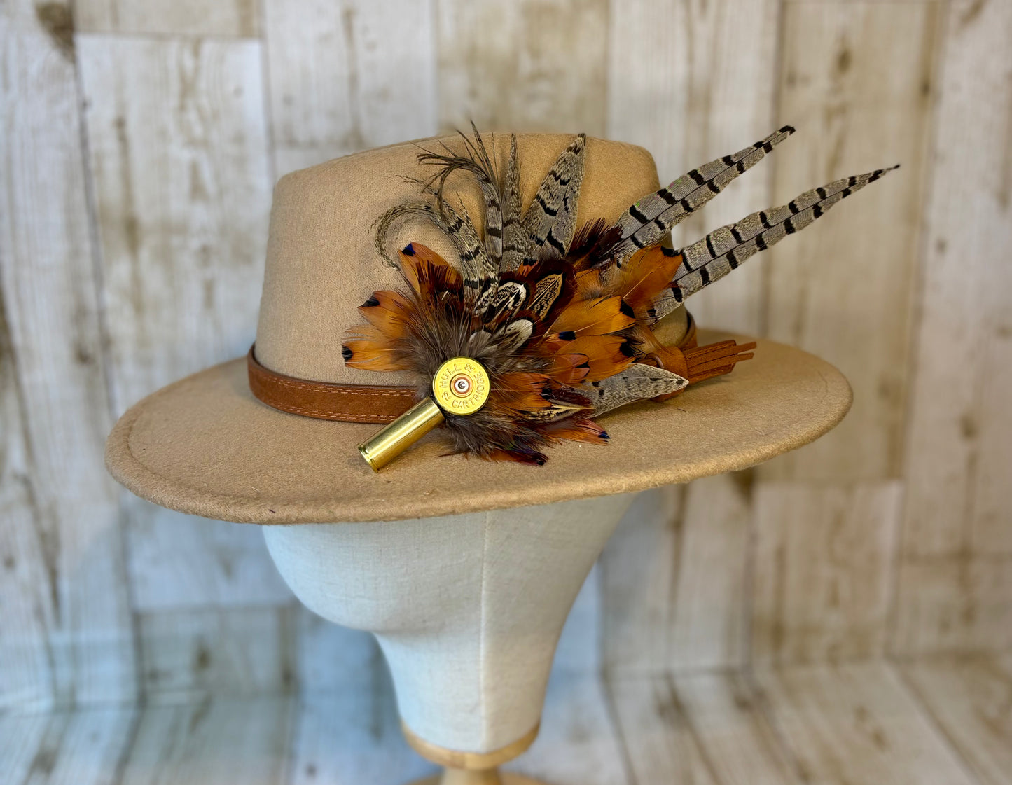 Pheasant Feather Hat Pin -Large