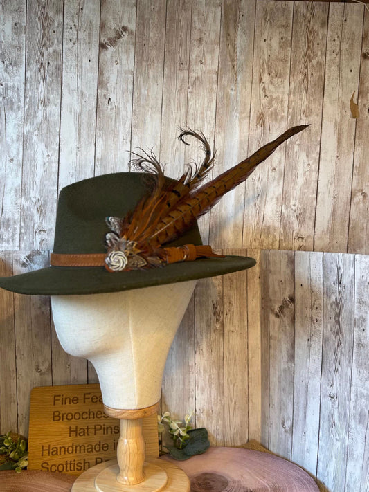 Pheasant Feather Hat Pin