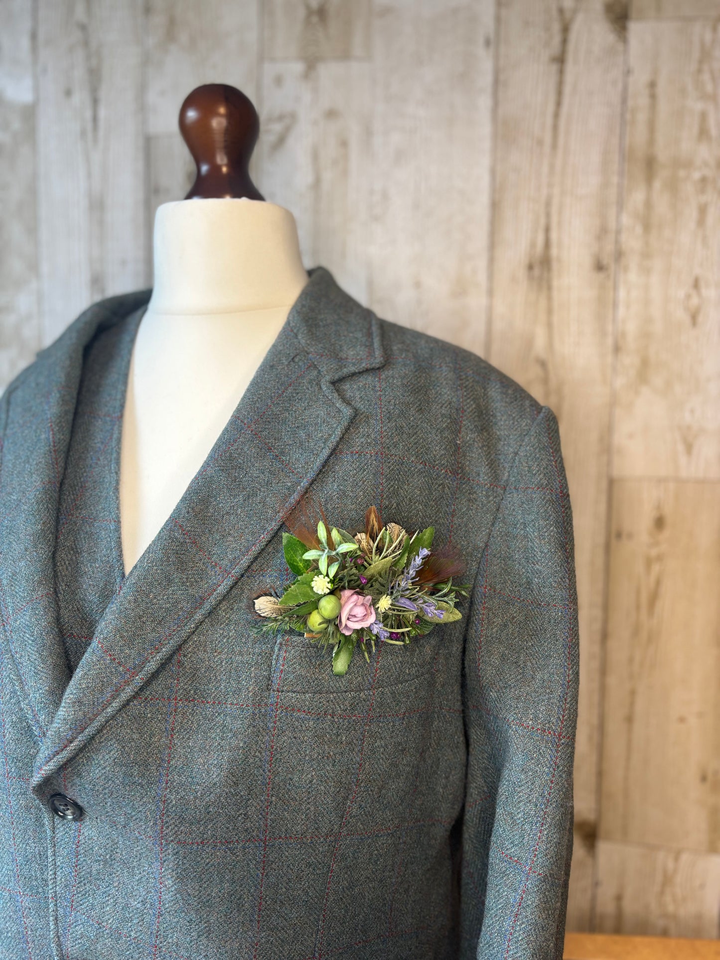 Pocket Enhancement -floral and feather.