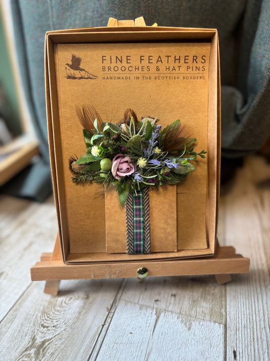 Pocket Enhancement -floral and feather.