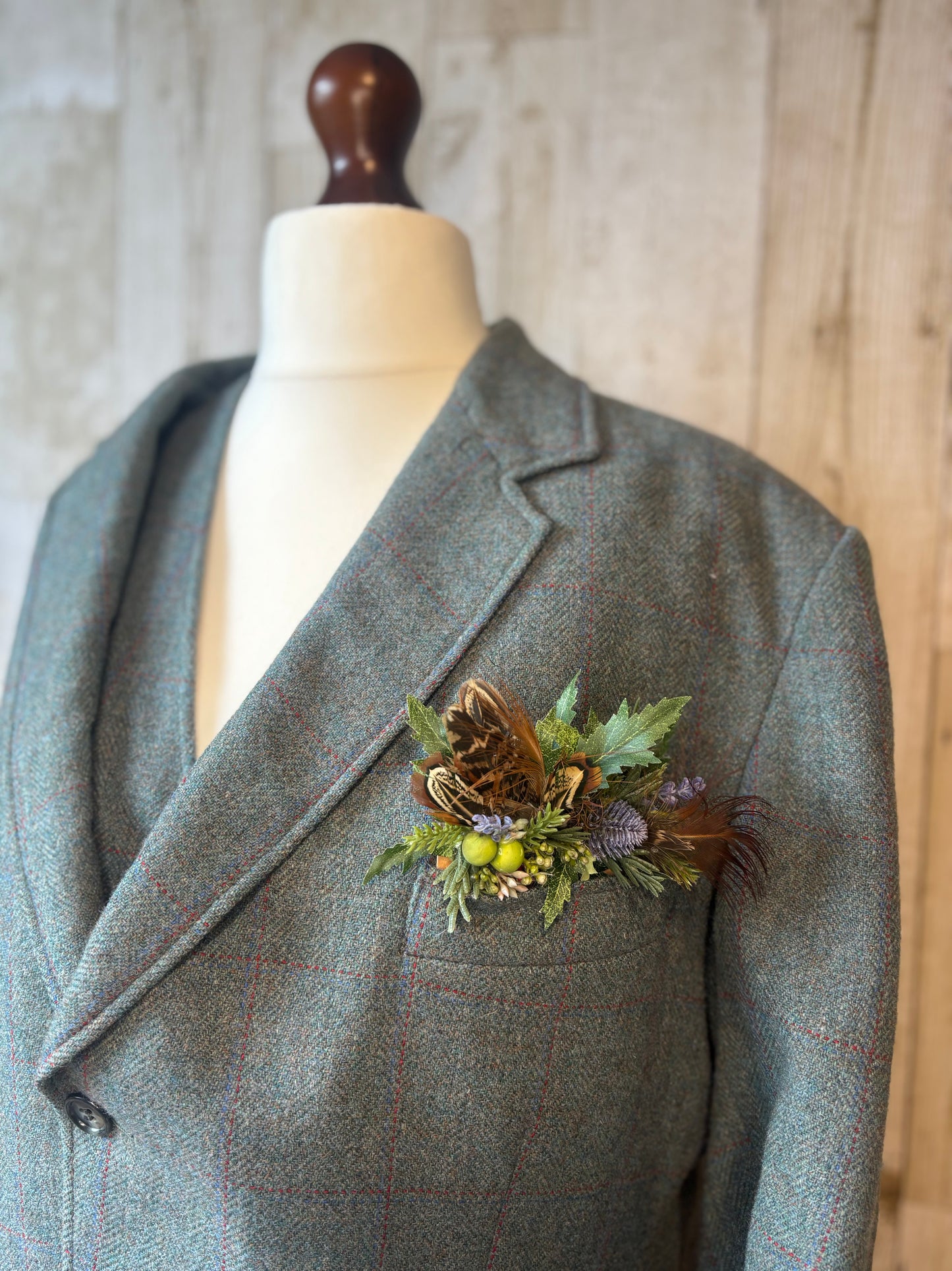Pocket Enhancement -floral and feather. (Copy) (Copy)
