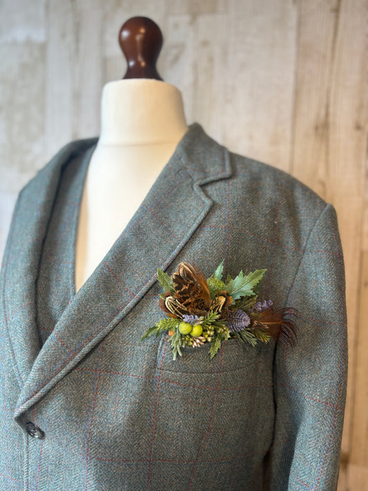 Pocket Enhancement -floral and feather. (Copy) (Copy)