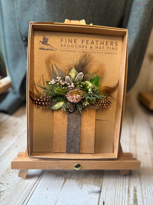 Pocket Enhancement -floral and feather.