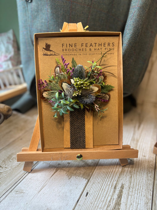 Pocket Enhancement -floral and feather.